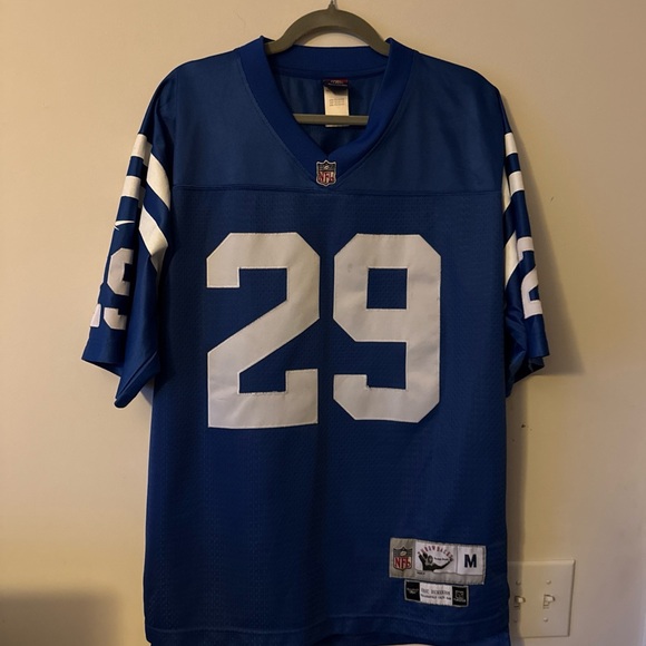 Reebok Blue and White Men's Jersey